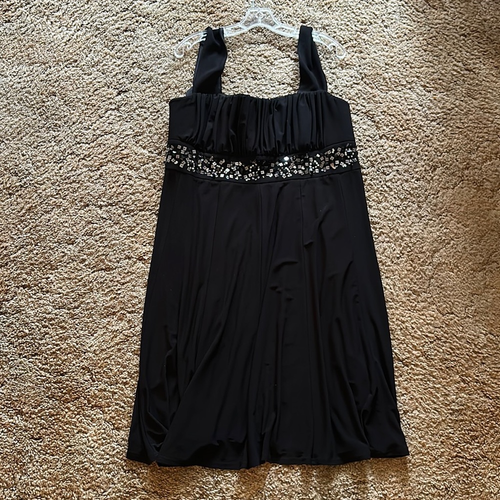 Black dress with sequence